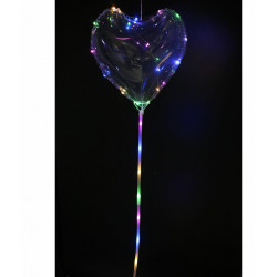 LED Ballon Herz 45cm von Party-Factory